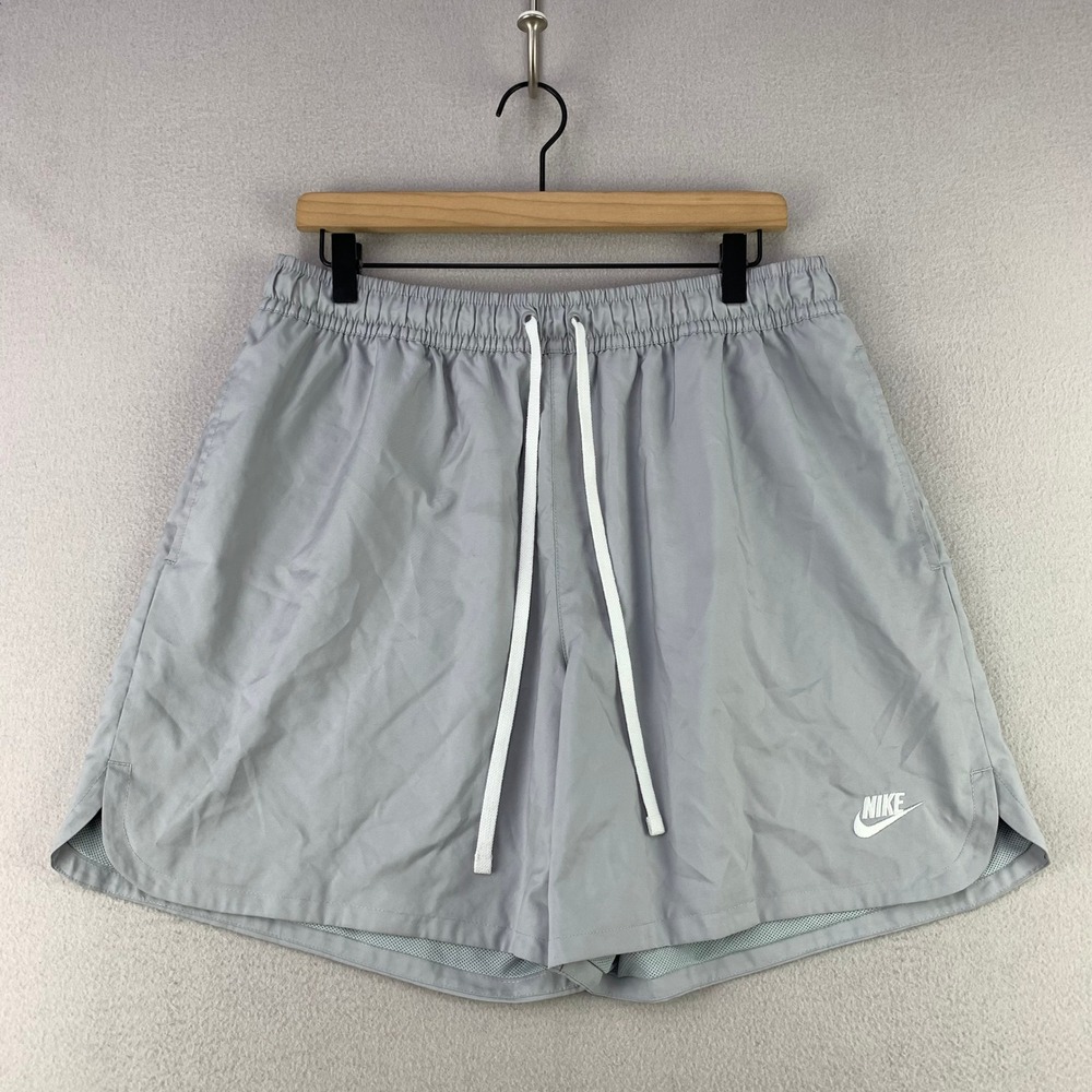 Nike Sportswear Sport Essential Gym Shorts Mens XL Silver Hybrid Tech Woven